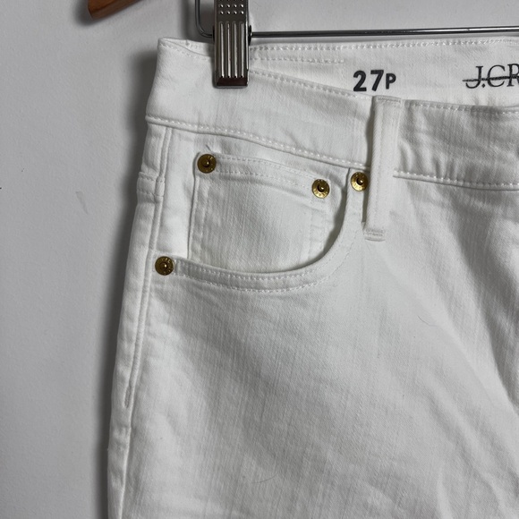 NEW J. Crew Women's White Petite Mid Rise Kickout In 2003 Super Stretch Sz 27P - Picture 6 of 12